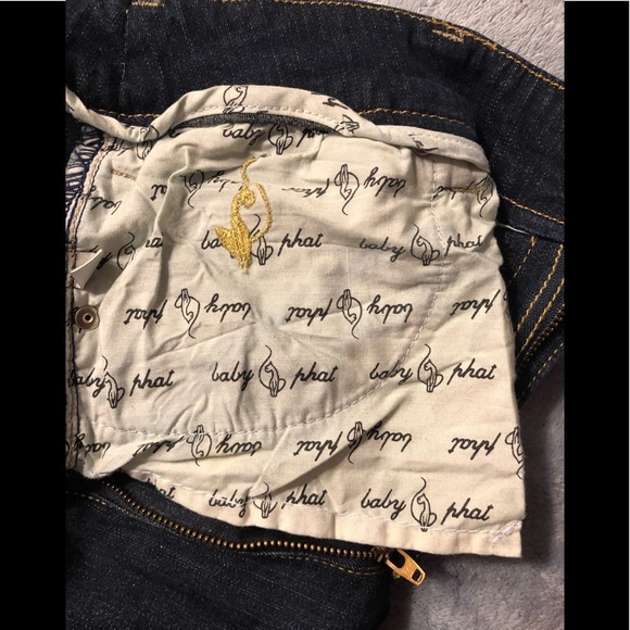 **❣️SOLD❣️**Baby Phat “Vintage” Dark Jeans Sz 16 - Picture 6 of 7